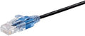 Monoprice Cat6A Patch Ethernet Cable - 50 Feet - Black | UTP, 30AWG, 10G, Pure Bare Copper, Snagless RJ45, for Computer Networking Cable, LAN, Modem, Router - SlimRun Series by Monoprice