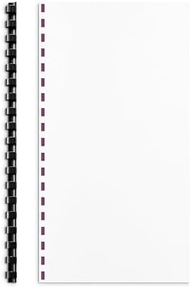 Staples 0.375 Inch Plastic Comb Binding Spines, Black, 100-Pack - Image 2