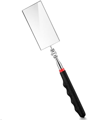 Copkim Telescoping Inspection Mirror for Mechanics,Black,Square by Copkim