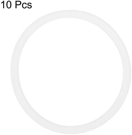 uxcell Silicone O-Rings 30mm OD 26mm ID 2mm Width White 10 Pack - Image 3