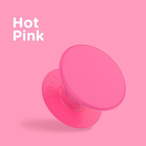 PopSockets Adhesive Phone Grip, Holder- Neon Pink - Image 4