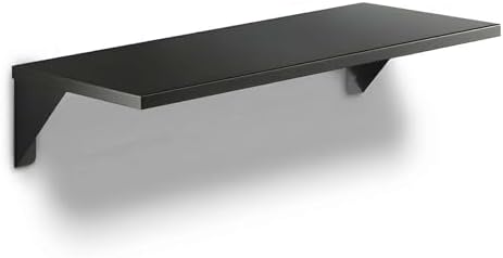 8" x 18" Small Stainless Steel Wall Shelf, Heavy Duty Storage Rack for Kitchen, Bathroom, Garage by Zedfire