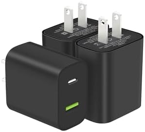 3 Pack USB C Charger Block, Dual Port Type C Wall Charger Fast Charging by DENGWENQIANG