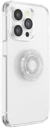 PopSockets Adhesive Phone Grip, Holder- Clear Glitter - Image 2