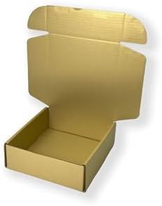 50 Pack 4.7x4.7x1.6 in Gold Shipping Boxes - Image 5