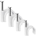 Abnii Cable Nails Clips, 400 Pcs, 4mm 6mm 8mm 10mm, Wire Wall Clips, White by Abnii