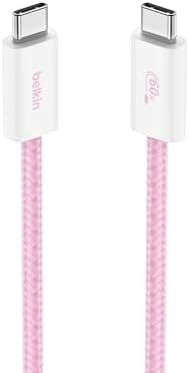 Belkin USB C to USB C 60W Braided Cable 3.3ft iPhone Charger Cord by Unknown