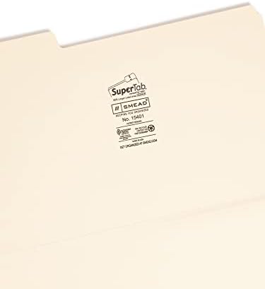 Smead SuperTab Heavyweight File Folder, Oversized 1/3-Cut Tab, Legal Size, Manila, 50 Per Box (15401) - Image 3