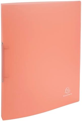 Exacompta – Reference. 54176E Box of 20 Flexible PP (Polypropylene) Chromaline Binders, 2 Round Rings with a 15 mm Diameter, 20 mm Spine, External Dimensions: 32 x 25 cm, DIN A4 Filing Format, Colour: by +Office+Supplies