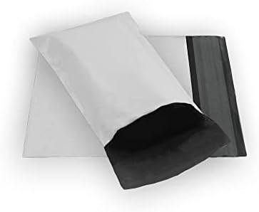 100 EcoSwift 5 x 7 White Small Poly Mailer Size #0 Self Sealing Envelopes Plastic Shipping Mailing Bags 5x7 2.35 mil by EcoSwift