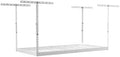 SafeRacks 2x8 Overhead Garage Storage Rack, White, 12"-21" Height by SafeRacks