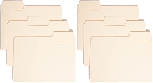 Smead SuperTab Heavyweight File Folder,Oversized 1/3-Cut Tab,Letter Size,Manila,50 Per Box (10401),(Pack of 2) by SMEAD