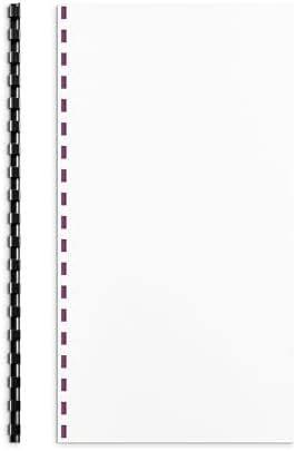 Staples 0.25 Inch Plastic Comb Binding Spines, Black, 100-Pack - Image 2