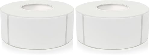 Removable Freezer Labels, Date Label 1x2 Inch Food Storage Stickers, Waterproof Oil Resistant Easy Clean Leaves no Residue 300 Total Per Roll (Pack of 2) by Yeachlaing