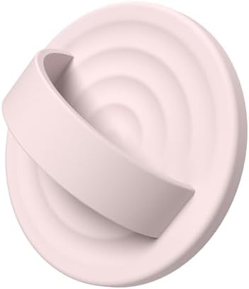 Magnetic Phone Grip for MagSafe, Silicone Ring Grip, Lovely Pink by COFFKER