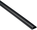 D-Line Half Round Cord Hider, Patented Cable Cover, Hide TV Wall Mount Wires, Raceway for Cords, Decorative Wire Covers, Paintable, Adhesive Cable Concealer, 1x 0.78in W x 0.39in H x 39in L, Black by D-LineUSAinc