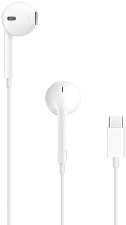 Apple EarPods Headphones with USB-C Plug, Wired Ear Buds with Built-in Remote to Control Music, Phone Calls, and Volume by Apple