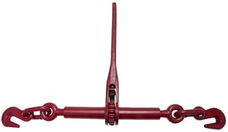 Mytee Products 5/16"-3/8" Heavy Duty Ratchet Lever Load Binder w/Grab Hooks 5,400 Lbs Working Load Limit | Tie Down Hauling Chain Binders for Flatbed Truck Trailer by MyteeProducts