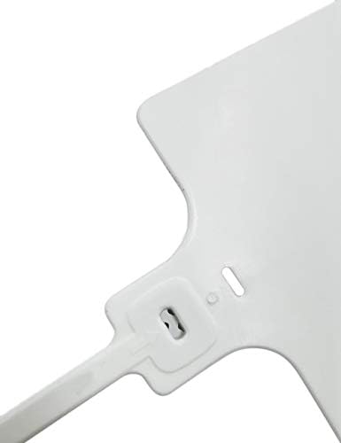 Plastic Seals Shipping Tags Logistics Use Big Sign Tie Large Label Tie, 255 mm Total Length, Package of 100 pcs (White) - Image 4