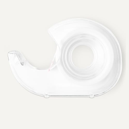 Amazon Basics Matte Finish Invisible Tape with Dispenser, 3/4" x 300" (8.33 Yards), Translucent, 3-Pack - Image 3