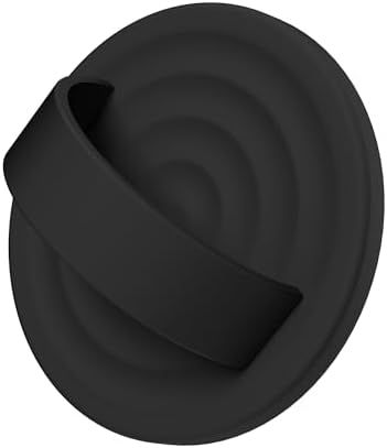 Magnetic Phone Grip for MagSafe, Silicone Ring Grip, Black by COFFKER