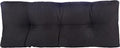 Klear Vu The Gripper Non-Slip Tufted Bench Cushion for Indoor Furniture, Assembled in USA, Entryway Storage, Bay Window, Corner Nook or Piano Seat, 27 Inches, Solid Black by KlearVUHomeTextiles