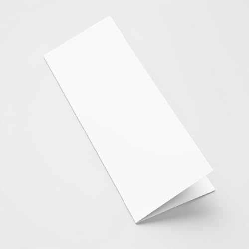 3.5" x 10" Folded Blank White Tent Cards (25 Pack) – Printable Heavy Cardstock Place Cards for Weddings, Table Signs, Food Labels, Parties & Events - Image 2