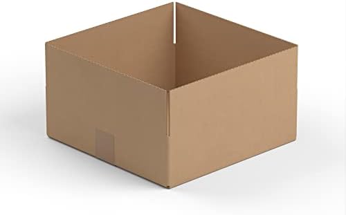 12" x 12" x 5" Kraft Corrugated RSC Shipping Box - 25/Bundle by Krollen+Industrial