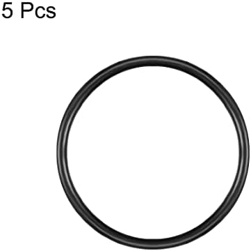 uxcell Nitrile Rubber O-Rings 59mm OD 54.2mm ID 2.4mm Width, Metric Nitrile Rubber Sealing Gasket, Pack of 5 - Image 2