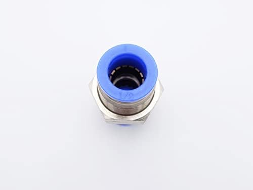 Push to Connect Fitting 1/2" Tube OD, Pneumatic Bulkhead Union - Image 5