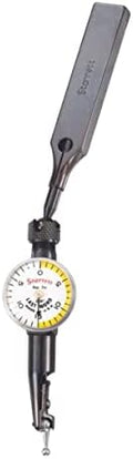 Starrett 711 Last Word Dial Test Indicator with Universal Friction Holder, Shank and Case - White Half Shaded, .030" Range, 0-15-0 Dial Reading, .001" Graduation - 711GPSZ by Starrett