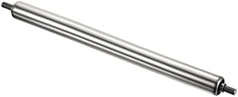 PATIKIL Conveyor Roller 1" Diameter 16" Length, Stainless Steel Gravity Transmission Replacement Part Galvanized End, Silver by PATIKIL