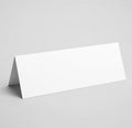 3.5" x 10" Folded Blank White Tent Cards (25 Pack) – Printable Heavy Cardstock Place Cards for Weddings, Table Signs, Food Labels, Parties & Events by CLEVERSIGNS