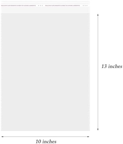 10"x13" Self Sealing Cellophane Bags, 100 Pack - Image 2