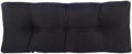 Klear Vu The Gripper Non-Slip Tufted Bench Cushion for Indoor Furniture, Assembled in USA, Entryway Storage, Bay Window, Corner Nook or Piano Seat, 35 Inches, Solid Black by KlearVUHomeTextiles