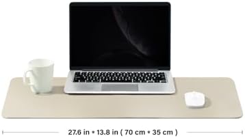 Cork Desk Mat - Dual-Sided Desk Pad for Office and Home - Desk Organization and Accessories - Ideal for Large Mouse Pad and Desk Mats on Top of Desks(Beige,27.6"x 13.8") - Image 2