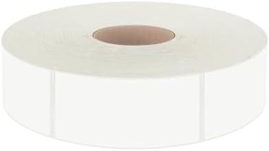 500 Removable Blank Food Labels, Water/Oil/Tear Resistant with Perforation Line for Freezer Food Containers Jars Pantry Organization (Each Measures 1” x 2”) by Stickyourhappymoment
