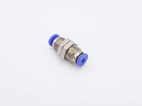 Push to Connect Fitting 1/8" Tube OD, Pneumatic Bulkhead Union - Image 3