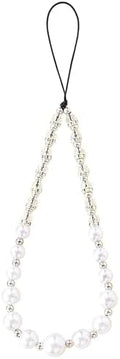 Beaded Phone Charm Lanyard Strap Girly Style Fixed Beads Pearl Lanyards by Staqlo