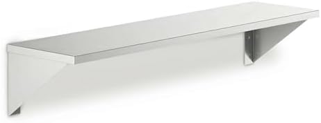 6" x 24" Small Stainless Steel Wall Shelf, Heavy Duty Storage Rack for Kitchen, Bathroom, Garage by Zedfire