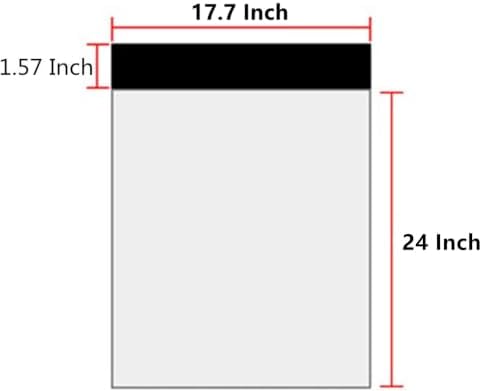 17.7 X 24 Inches White Poly Mailers Large Self-Sealing Shipping Bags 10 Pcs - Image 2