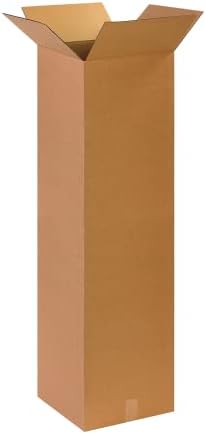 BOX USA 14 x 14 x 48 Corrugated Cardboard Boxes, Tall 14"L x 14"W x 48"H, Pack of 10 | Shipping, Packaging, Moving, Storage Box for Home or Business, Strong Wholesale Bulk Boxes by BOXUSA