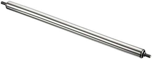 PATIKIL Conveyor Roller 1" Diameter 24" Length, Stainless Steel Gravity Transmission Replacement Part Galvanized End, Silver by PATIKIL