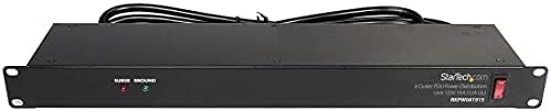 StarTech 8-Outlet 1U PDU, 120V/15A, Surge, 6ft Cord, TAA (RKPW081915) by StarTech