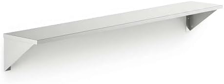 6" x 36" Heavy Duty Stainless Steel Floating Wall Mounted Shelf, Commercial Kitchen Storage Shelf by Zedfire