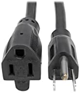 Tripp Lite Heavy-Duty Standard Power Extension Cord, 15A, 14 AWG, (NEMA 5-15P to NEMA 5-15R) 3-Feet / 0.91 Meters, Lifetime Limited Warranty (P024-003) by TrippLite