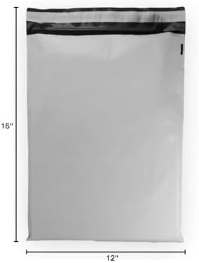 10 EcoSwift 12 x 16 White Large Poly Mailer Size #5 Self Sealing Envelopes Plastic Shipping Mailing Bags 12x16 1.7 mil - Image 4
