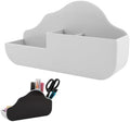 KITANIS Cloud Style 3 Compartment Magnetic Dry Erase Marker Holder, Pen Pencil Organizer for Refrigerator, Whiteboard, Locker Accessories by KITANIS