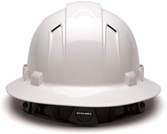 Pyramex Ridgeline Full Brim Hard Hat 4 Point Ratchet Vented - Image 5
