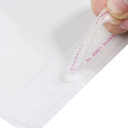 200 Pcs 2" x 4" Thick 1.6 Mil Small Clear Self Sealing Resealable Cellophane Poly Bags Heavy-duty Adhesive Cello Plastic Bags Packaging Jewelry Earrings Beads Gift OPP Bag - Image 6